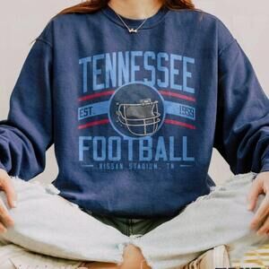 1959 Tennessee Titans Football Retro Navy Crewneck Sweatshirt